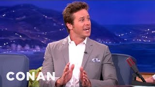 Armie Hammer Dances Around His Arrest Record  CONAN on TBS [upl. by Oinota]