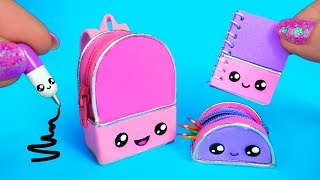 DIY MINI ÚTILES ESCOLARES KAWAII que SÍ FUNCIONAN [upl. by Hoskinson]