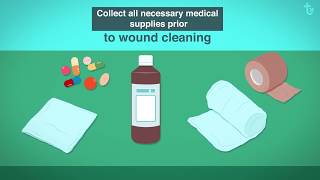 How to Clean a Wound  Woundtxcom [upl. by Ellenet]