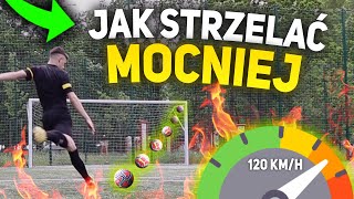 Jak strzelać mocniej  PORADNIK PIŁKARSKI Qesek [upl. by Mihar]