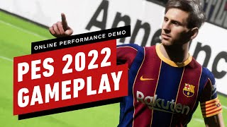 PES 2022 Online Performance Test Demo Gameplay [upl. by Anihsak773]