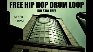 FREE HIP HOP DRUM LOOP NO20  93 BPM [upl. by Meryl]