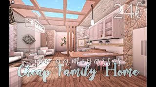 Bloxburg Cheap Family Home No Gamepasses 24k [upl. by Kit]