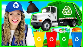 Recycling for Kids  Garbage Truck Videos for Children  Toddler Learning Video with Speedie DiDi [upl. by Suolhcin]