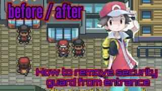 HOW TO REMOVE TEAM ROCKET SECURITY GUARD FROM SILP HCOS ENTRANCEGATE IN SAFFRON CITY FIRE RED [upl. by Aihselat]