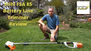 Stihl FSA 85 Battery Line Trimmer Review [upl. by Giselbert]