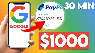 Earn 1000 In 30 Min With Google Free PayPal Money [upl. by Yrelav737]