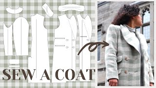 DIY Wool Coat Sew it Professionally from Scratch  LYDIA NAOMI [upl. by Mloclam]