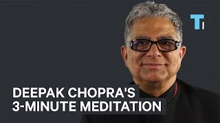 Deepak Chopras GoTo 3Minute Meditation To Stay Focused [upl. by Greyso]