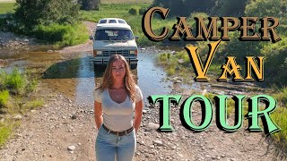 80s Vintage CAMPER VAN TOUR  VANLIFE [upl. by Caddaric]