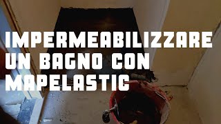 Impermeabilizzare un bagno con Mapelastic [upl. by Atnuhs]