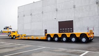 Faymonville  VarioMAX lowbed trailer with outer beams fixed amp extendable loading floor by 5m [upl. by Amal782]