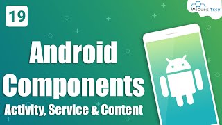 Android Components Activity Service amp Content Provider Hindi 19 [upl. by Ahtnams]