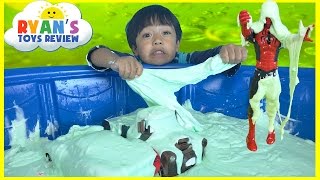 HOW TO MAKE GIANT SLIME GOO Easy Science Experiment for kids [upl. by Ha]