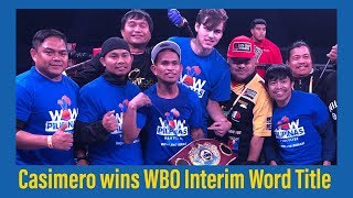 FULL FIGHT JOHN RIEL CASIMERO WINS WBO TITLE via 12TH ROUND TKO [upl. by Dachi]