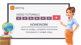 itslearning Tutorial How to assign complete and review homework in simple steps 2019 [upl. by Vern]