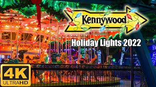 Kennywood Holiday Lights 2022  Pittsburgh PA [upl. by Esyned705]