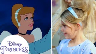 Cinderella Inspired Hair Tutorial  Disney Princess [upl. by Finella]