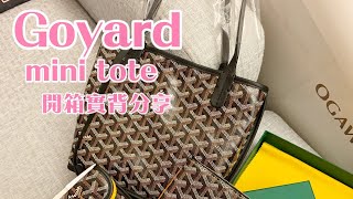 Goyard ANJOU TOTE MINI 迷你雙面托特包 [upl. by Soinotna339]