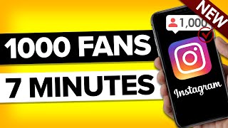 How To Grow 1000 REAL Followers on Instagram in 10 minutes actually works [upl. by Ymer]