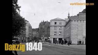 Danzig 1940  Gdańsk  GdańskWrzeszcz  Langfuhr [upl. by Nilat339]