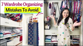 7 Wardrobe Organizing Mistakes To Avoid  Wardrobe Organization Ideas  Space Saving Ideas [upl. by Gschu]