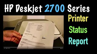 Printing a Printer Status Report HP Deskjet 2700 AllInOne Printer review [upl. by Janith355]