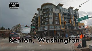 Driving in Downtown Renton Washington  4K [upl. by Tate]