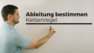 Kettenregel zum Ableiten Verkettungen Ableitung Funktionen  Mathe by Daniel Jung [upl. by Oleta563]