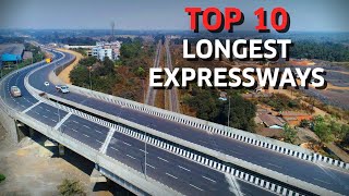 Top 10 Longest Expressways in India [upl. by Noelc265]