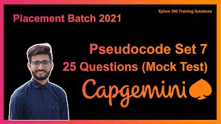 Capgemini Pseudocode 🔥  Brahmastra  Mock Test  2021 [upl. by Daly137]