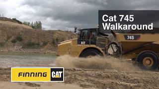 Finning Cat 745 articulated truck walkaround [upl. by Axela]