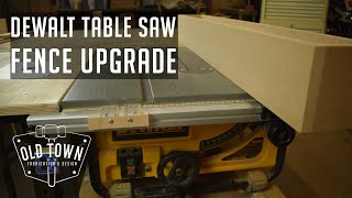 FENCE UPGRADE for Dewalt DW745DWE7485 Table Saw  Workshop Projects  Old Town Fabrication amp Design [upl. by Hannie]