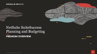 NetSuite SuiteSuccess Planning amp Budgeting Premium Overview [upl. by Adrial130]