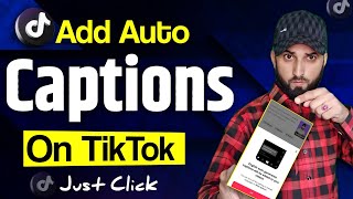 How to add auto CAPTION on TikTok  Auto Captions TikTok [upl. by Orion267]