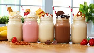 5 OUTRAGEOUS Milkshake Recipes [upl. by Rhiamon]