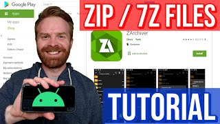 The Best Zip  7Z archive app for Android ZArchiver How to  Tutorial [upl. by Latyrc]