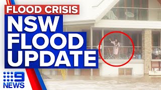 NSW flooding Flood disaster has new danger zone  9 News Australia [upl. by Oalsinatse]