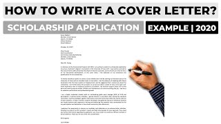 How To Write a Cover Letter For a Scholarship Application  Example [upl. by Cassady248]