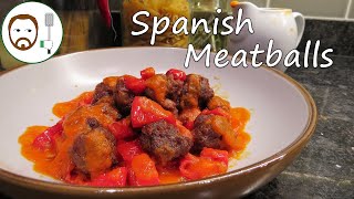 Spanish Meatballs Albondigas recipe  In a rich spicy Bravas sauce as a main or Tapas [upl. by Llenrev]