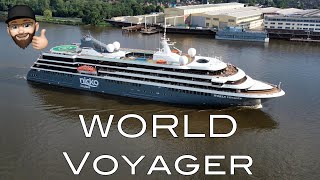 4K  WORLD VOYAGER cruiseship in Yacht size [upl. by Ardrey]