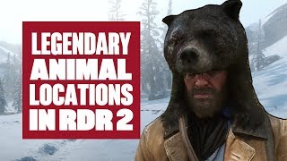 Red Dead Redemption 2s legendary animal locations [upl. by Ecinuahs]