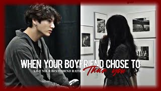 「 When your boyfriend chose to save your bestfriend rather than you 」⚘ Jungkook ff oneshot [upl. by Enilec]