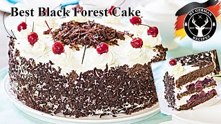 The best Black Forest Cake  How to Bake Authentic Schwarzwälder Kirschtorte [upl. by Augustus132]