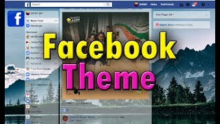 How to change facebook theme on google chrome just 1 click [upl. by Aeslek]