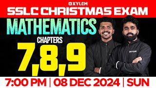 SSLC Christmas Exam  Mathematics  Chapter 789  Xylem SSLC [upl. by Niai23]