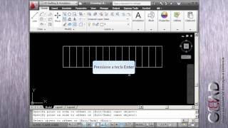 Autocad  Aula 13  Exercício Escada [upl. by Yancey]