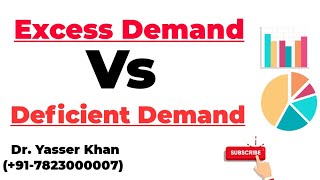 Excess Demand Vs Deficient Demand [upl. by Atirehc]