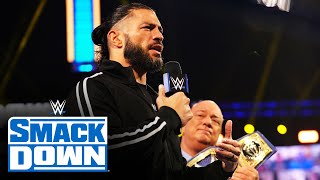 Roman Reigns expects The Usos to bring him the SmackDown Tag Team Titles SmackDown June 4 2021 [upl. by Anirazc]