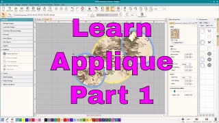 Intro to machine Embroidery AppliqueDigitizing editing detail work [upl. by Anilak]